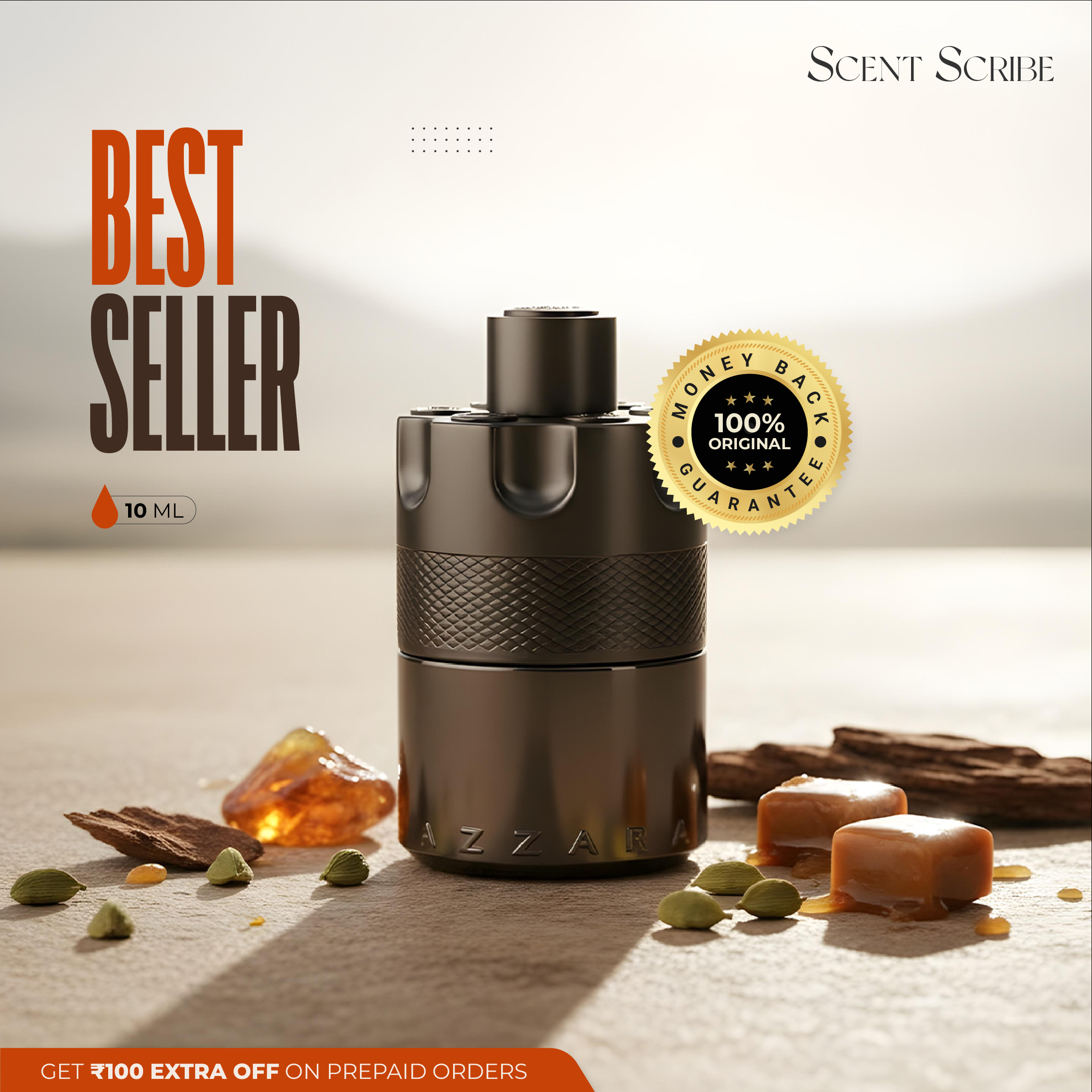 Azzaro Most Wanted The One Parfum Men Original (10ml)